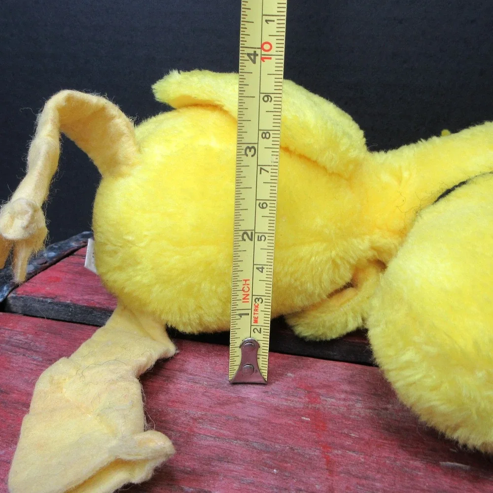 Vintage Warner Bros. Peanuts Woodstock Yellow Bird Plush Stuffed Animal Toy 9
